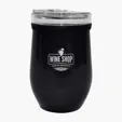 8 oz. Glass and Stainless Steel Wine Tumbler