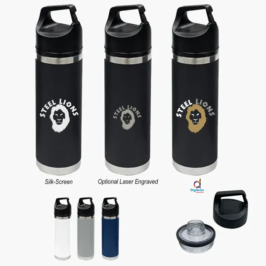 Davenport Stainless Steel Bottle, 18 oz — view 2