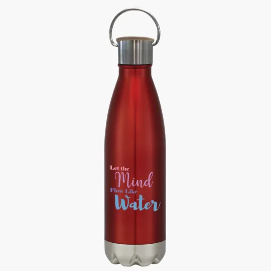 16 Oz. Swiggy Stainless Steel Bottle with Bamboo Lid