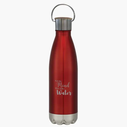 16 Oz. Swiggy Stainless Steel Bottle with Bamboo Lid — view 2