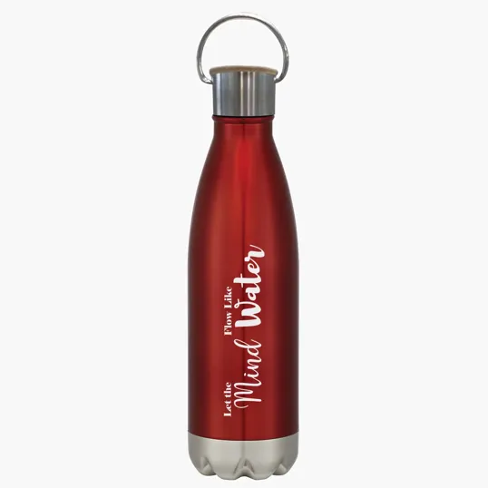 16 Oz. Swiggy Stainless Steel Bottle with Bamboo Lid — view 3