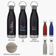 16 Oz. Swiggy Stainless Steel Bottle with Bamboo Lid — view 4