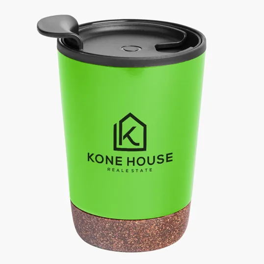 Stainless Steel Zoe Tumbler with Cork Base, 10 oz — view 2