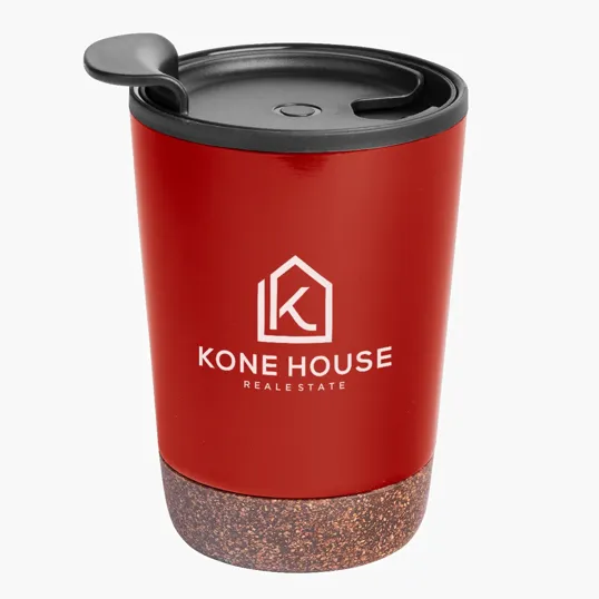 Stainless Steel Zoe Tumbler with Cork Base, 10 oz — view 3