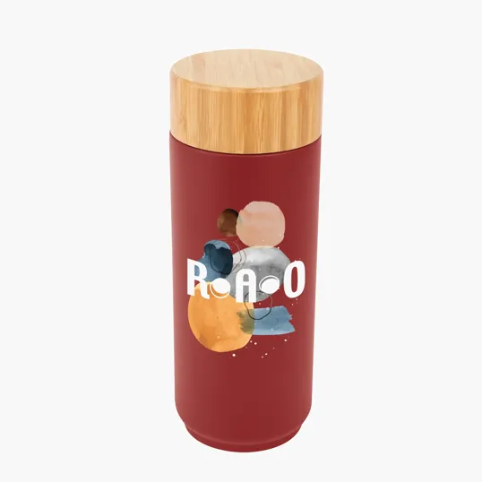 Lexington Stainless Steel Bottle with Bamboo Lid, 16 Oz.