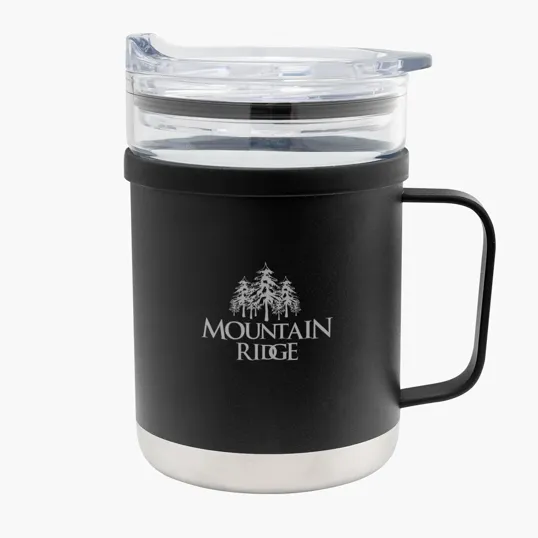 15 Oz. Glass & Stainless Steel Mug — view 3