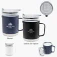 15 Oz. Glass & Stainless Steel Mug — view 2