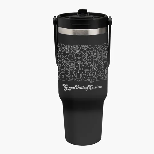 40 Oz. Intrepid Recycled Stainless Steel Tumbler with Handle — view 2