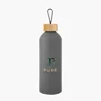 Blaire Recycled Aluminum Bottle with Bamboo Lid and Carry Handle, 25 oz — view 4