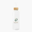 Blaire Recycled Aluminum Bottle with Bamboo Lid and Carry Handle, 25 oz — view 7