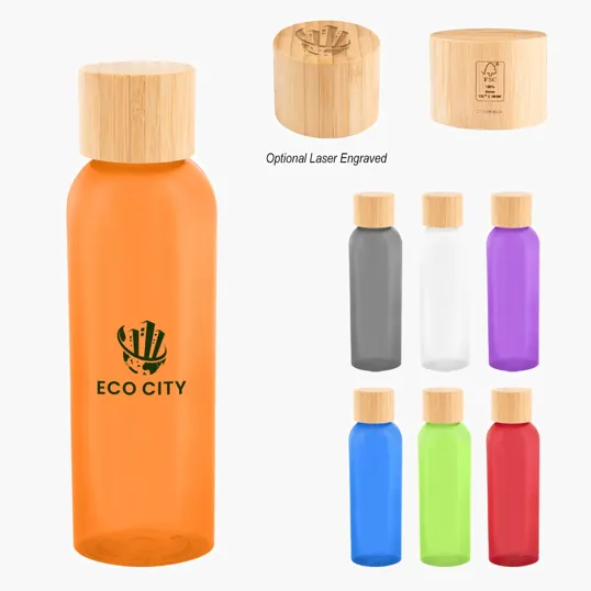 Kelly rPET Bottle With Bamboo Lid