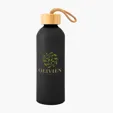 Blaire Recycled Aluminum Bottle with Bamboo Lid, 25 oz