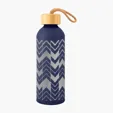 Blaire Recycled Aluminum Bottle with Bamboo Lid, 25 oz — view 6