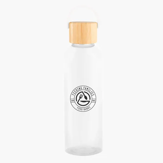 Ally rPET Bottle with Bamboo Lid and Easy Carry Handle, 20 oz — view 2