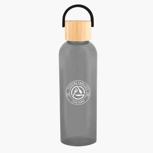 Ally rPET Bottle with Bamboo Lid and Easy Carry Handle, 20 oz — view 4