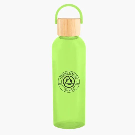Ally rPET Bottle with Bamboo Lid and Easy Carry Handle, 20 oz — view 5
