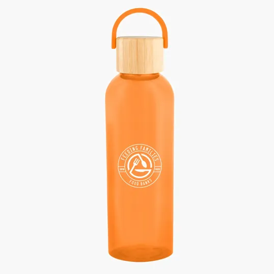 Ally rPET Bottle with Bamboo Lid and Easy Carry Handle, 20 oz — view 6