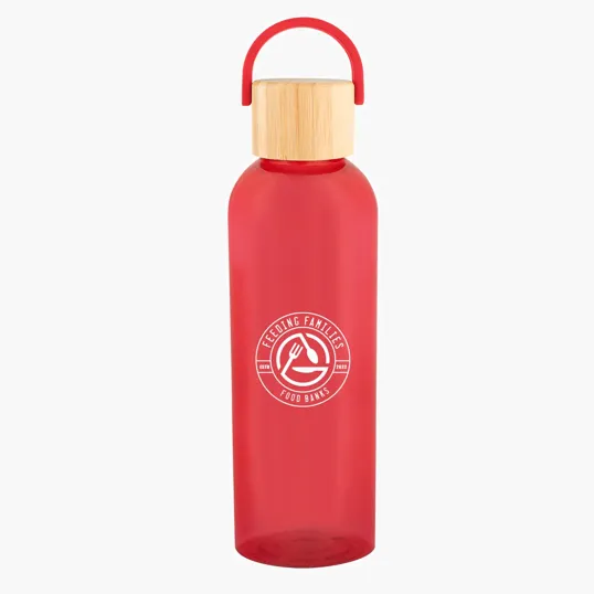 Ally rPET Bottle with Bamboo Lid and Easy Carry Handle, 20 oz — view 8
