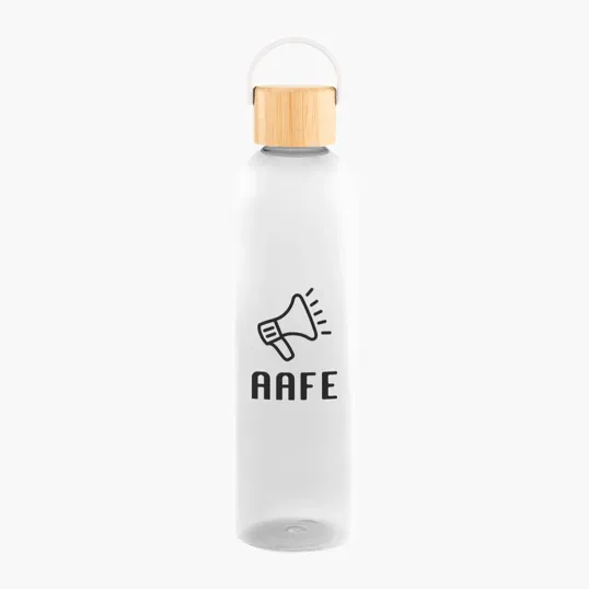Jeffrey rPET Bottle with Bamboo Lid and Easy Carry Handle, 32 oz — view 2