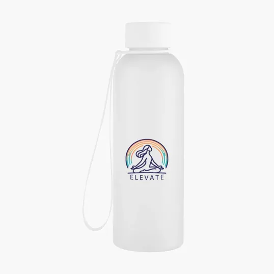 Morgan rPET Rubberized Bottle with Carry Strap, 20 oz — view 3