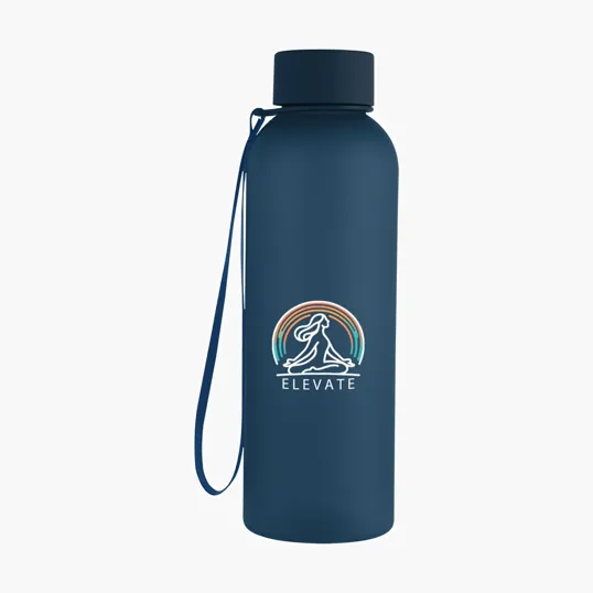 Morgan rPET Rubberized Bottle with Carry Strap, 20 oz — view 4