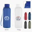 Morgan rPET Rubberized Bottle with Carry Strap, 20 oz — view 7