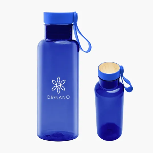 20 oz. rPET Bottle with Bamboo Accent Lid and Silicone Handle — view 6