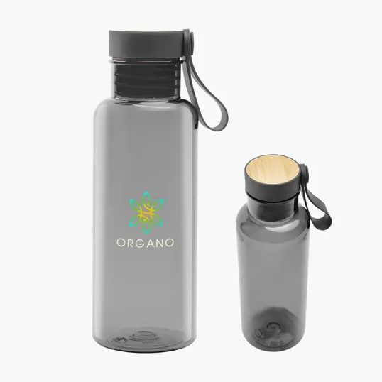 20 oz. rPET Bottle with Bamboo Accent Lid and Silicone Handle — view 4