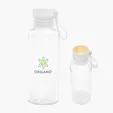 20 oz. rPET Bottle with Bamboo Accent Lid and Silicone Handle — view 2