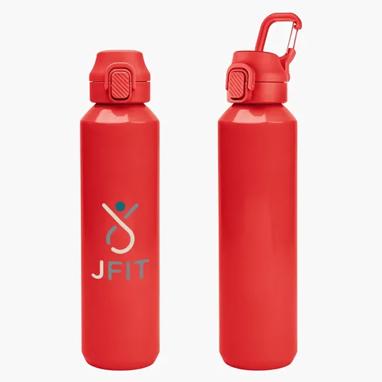 Travis Recycled Aluminum Bottle with Carabiner, 27 oz — view 10