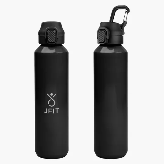 Travis Recycled Aluminum Bottle with Carabiner, 27 oz — view 3