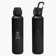 Travis Recycled Aluminum Bottle with Carabiner, 27 oz — view 3