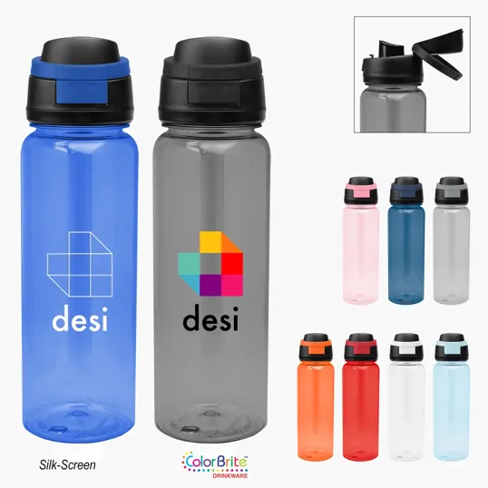 32 oz. Pop Sip rPET Bottle