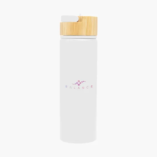 Ellis Recycled Aluminum Bottle with Bamboo Lid, 27 oz — view 6