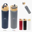 Ellis Recycled Aluminum Bottle with Bamboo Lid, 27 oz