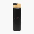Ellis Recycled Aluminum Bottle with Bamboo Lid, 27 oz — view 2