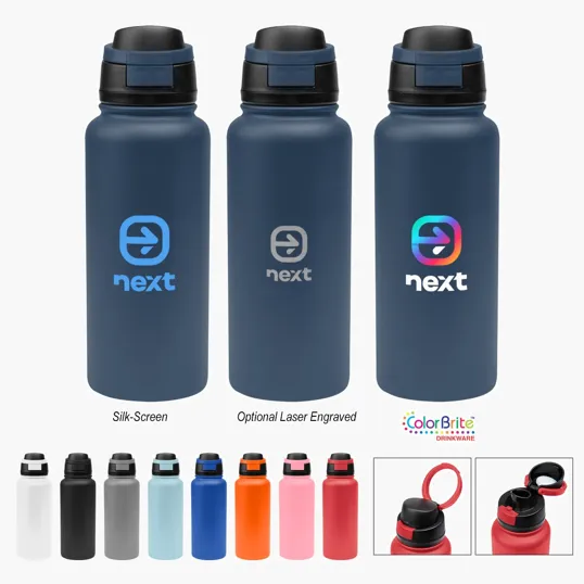 32 Oz. Pop Sip Recycled Stainless Steel Bottle