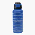32 oz. Recycled Stainless Steel Bottle with Pop Sip Lid — view 4