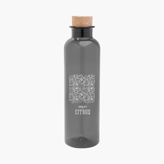 Maddie rPET Bottle with Cork Lid, 22 oz — view 7