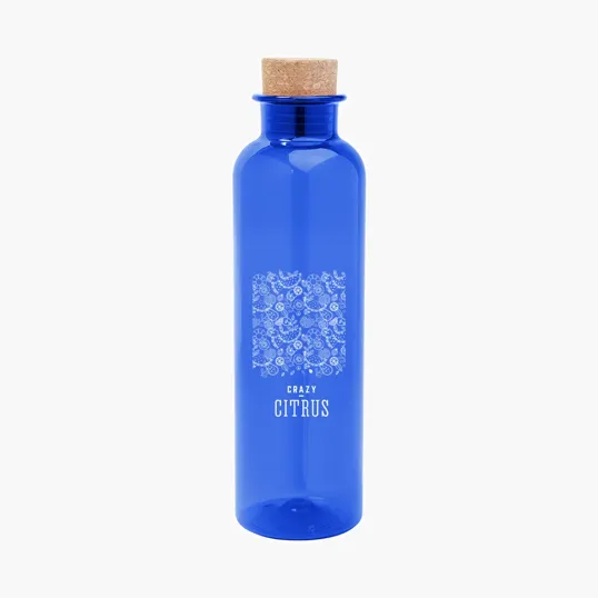Maddie rPET Bottle with Cork Lid, 22 oz — view 8