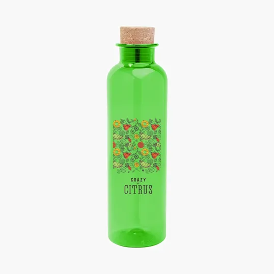 Maddie rPET Bottle with Cork Lid, 22 oz — view 5