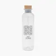 Maddie rPET Bottle with Cork Lid, 22 oz — view 9