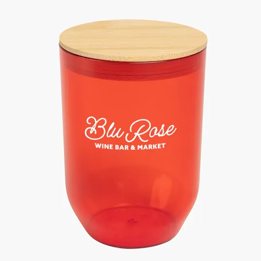 Montrose 12 Oz. rPET Wine Tumbler with Bamboo Lid — view 8