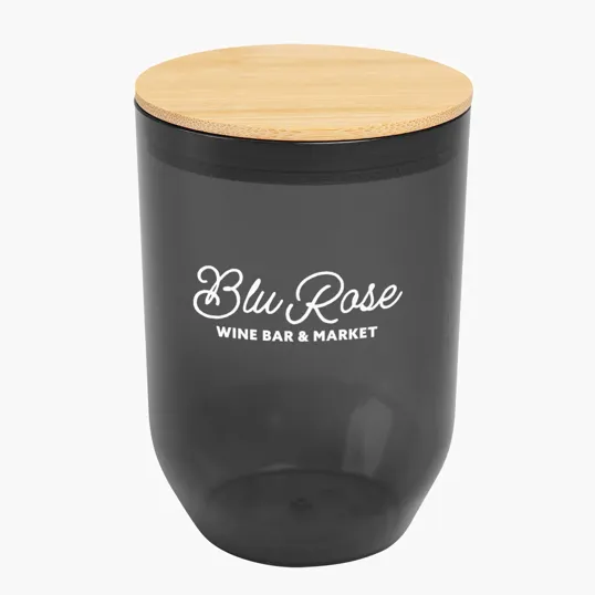 Montrose 12 Oz. rPET Wine Tumbler with Bamboo Lid — view 9