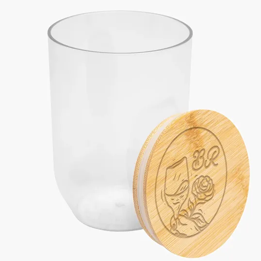 Montrose 12 Oz. rPET Wine Tumbler with Bamboo Lid — view 4