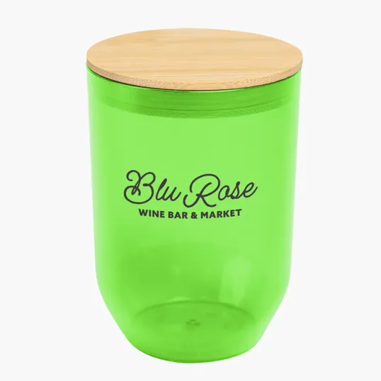 Montrose 12 Oz. rPET Wine Tumbler with Bamboo Lid — view 12