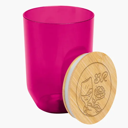 Montrose 12 Oz. rPET Wine Tumbler with Bamboo Lid — view 7