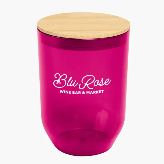Montrose 12 Oz. rPET Wine Tumbler with Bamboo Lid — view 13