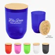 Montrose 12 Oz. rPET Wine Tumbler with Bamboo Lid