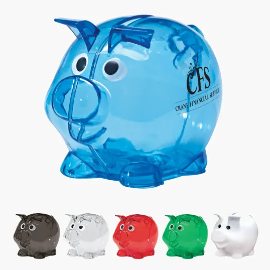 Mini Plastic Piggy Bank — view 7